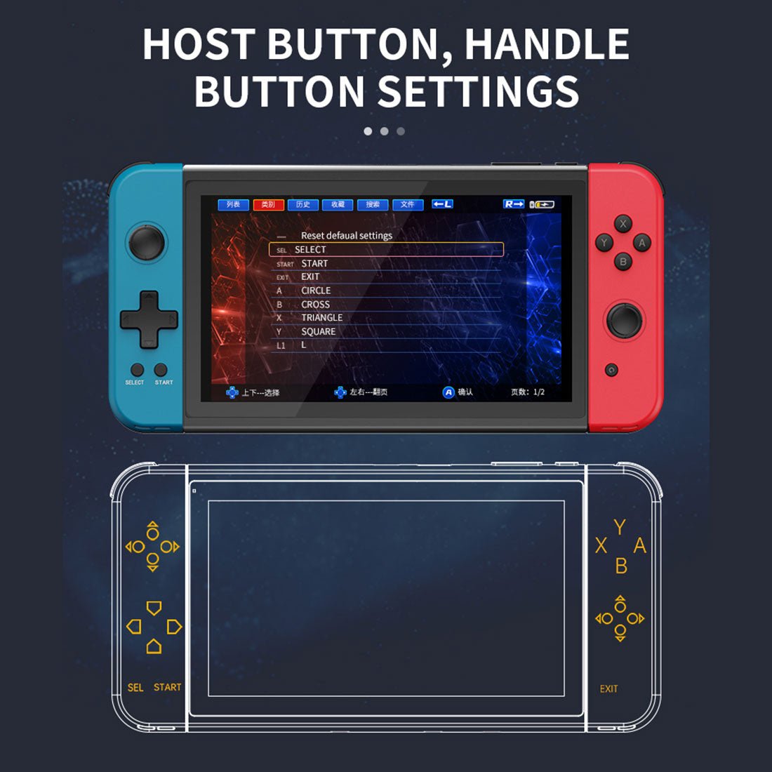 Powkiddy X70 Retro Handheld Game Console