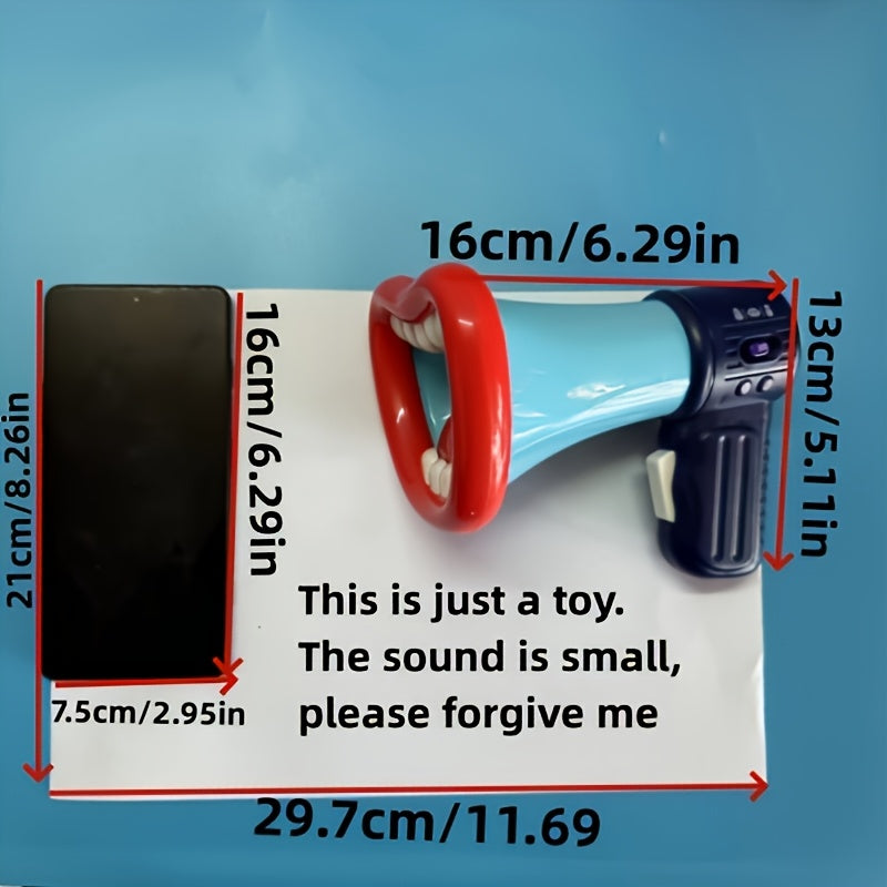 Funny Big Mouth Voice Changer Megaphone Toy for Kids, Multi-Sound Effects Handheld Megaphone, Novelty Prank Toy for Birthday Party Christmas Gift, Interactive Game Prop