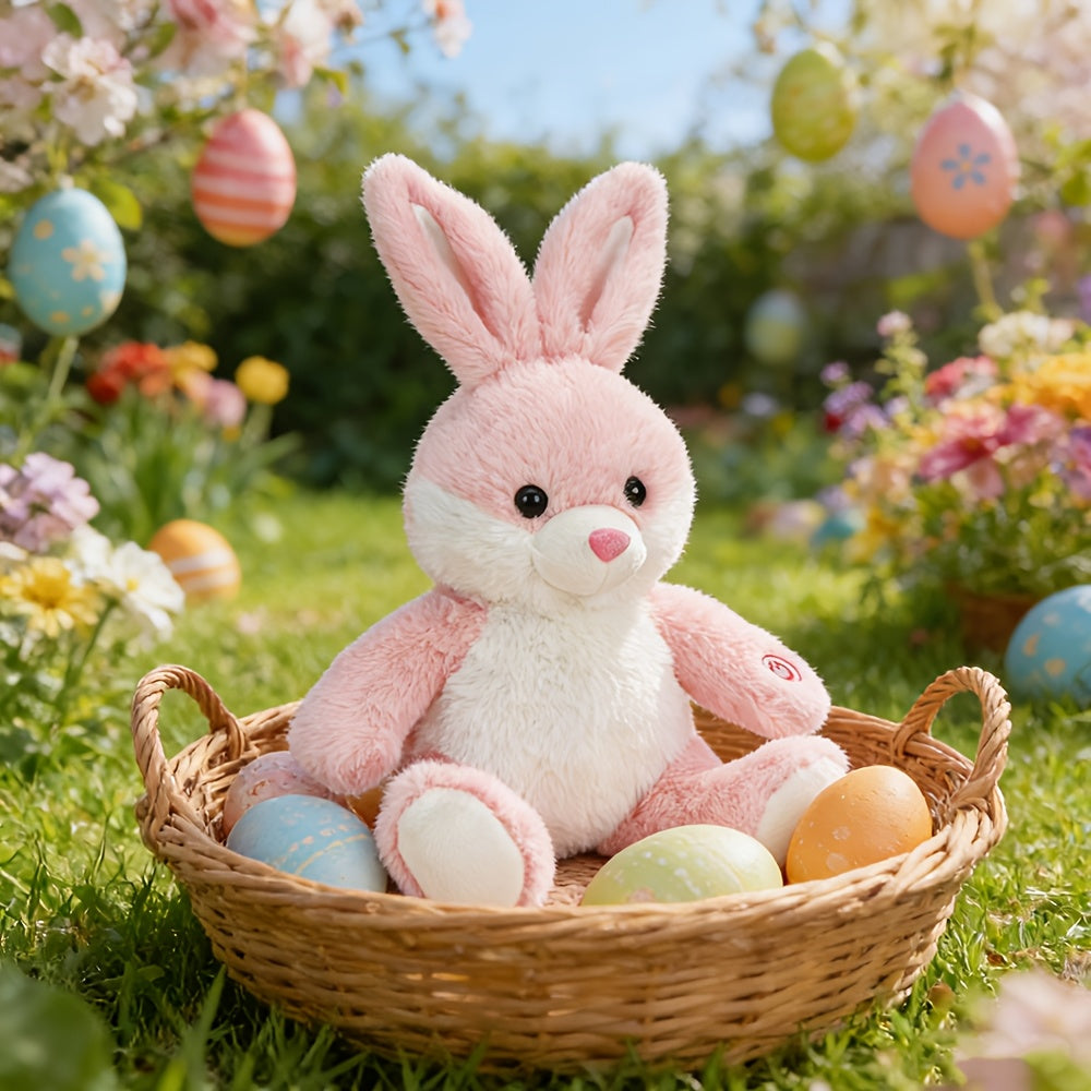 8/12 Inch Light Up Rabbit Stuffed Animals, Kawaii Bunny Plush Toy W/ LED Light, Hugging Toy Gift for Kids Children Christmas Birthday Gift Boys Girls Home Decor, Mother's Day, Valentine's Day, Holiday Perfect Present for Bunny Enthusiasts Easter Hare
