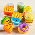 20 Pack  Squishy Fast Food Toys-Slow-Rise(Individually Wrapped)Small Foam Squishies 1.5-2.25" Toys for Kids,  Fidget Toys for Party Favors, Junk Food Goodie Bag Fillers for Kids Birthday Party