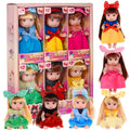 6pcs 4 Inch Mini Fashion Doll Collection - 6 Unique Stylable Hair Dolls with Rotatable Limbs & Cute Outfits Collectible Toy Gift for Kids Halloween Christmas Gifts