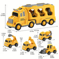 [Christmas Birthday Gifts] Youngsters HOME Toys for 3 4 5 6 7 Year Old Boys - Construction Vehicles Transport Truck Carrier Toy Youngsters Toys Truck Boys Girls, Christmas Birthday Gifts for Youngsters Boys Girls