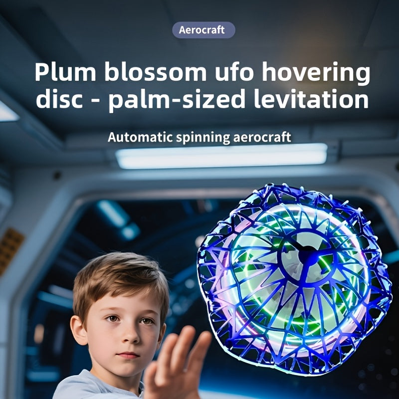 New Upgraded Smart Sensor UFO Flying Hovering Ball - Hexagonal Spinning Saucer Drone with Autonomous Flight, Hovering Toy for, / Flying Robot ( Party Christmas Gift)