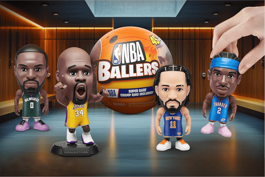 1 pc ZURU Surprise Ballers Series 1 & Series 2, Mystery Capsule Figurine Players Collectibles Toy, Surprise Unboxing Basketball Collectible Sports Toy for Boys, Adults and Collectors