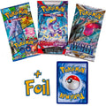 Pokemon TCG: 3 RANDOM Booster Packs & 1 Random Foil | Includes 3 Booster Packs of Random Cards & 1 Individually Packed Foil Card.