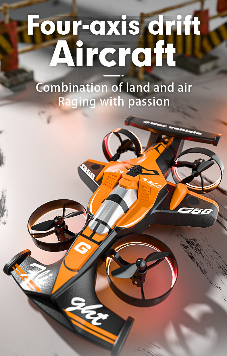 [Christmas Gift] Look Here! Mini Car And Drone Combo - a Dual-Mode, Multi-Functional Wonder Gift! One-Touch Takeoff, Stable Hovering, Racing Mode, Headless Mode, 360° Aerial Flips. The Perfect Christmas Gift, Fun Birthday Present!