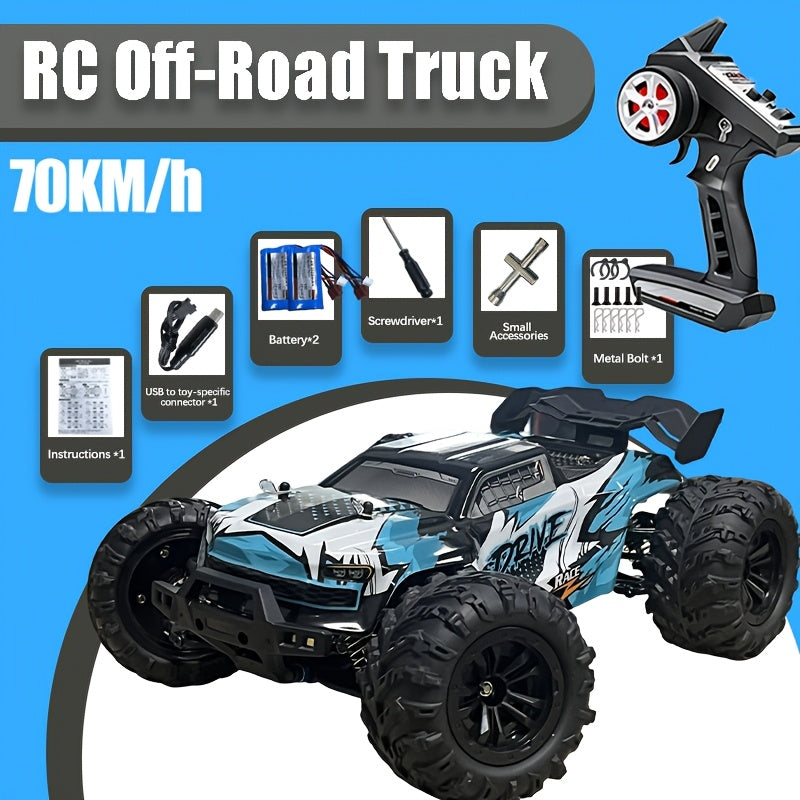 Brushless High-speed Off-road Vehicle, 70KM/ H, Carbon Brush Motor 40KM/ H, 1:16 High-speed Off-road Vehicle, Suitable as a Christmas Birthday Gift