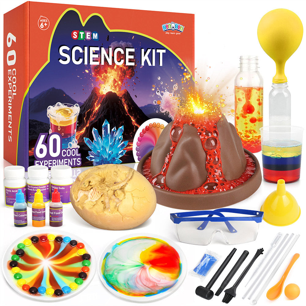 60 Experiments Science Kit for Kids Boys Girls Age 6 7 8 9 10 11 12, Educational Toy, STEM Toys, Learning Scientific Tools for Christmas Gift