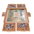 Large 35“x27” Rotating Puzzle Table with Easy Pull Handle Drawers, Puzzle Organizer Board for Adults and Seniors