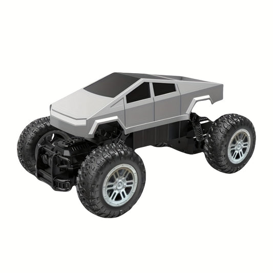 1:16 Ratio 2.4GHz Car, Four-wheel Drive Large-wheel Off-road Pickup, All-terrain Monster Truck, with LED Lights, 45 Degrees Climb, Children's Toy Car - Gift for Boys