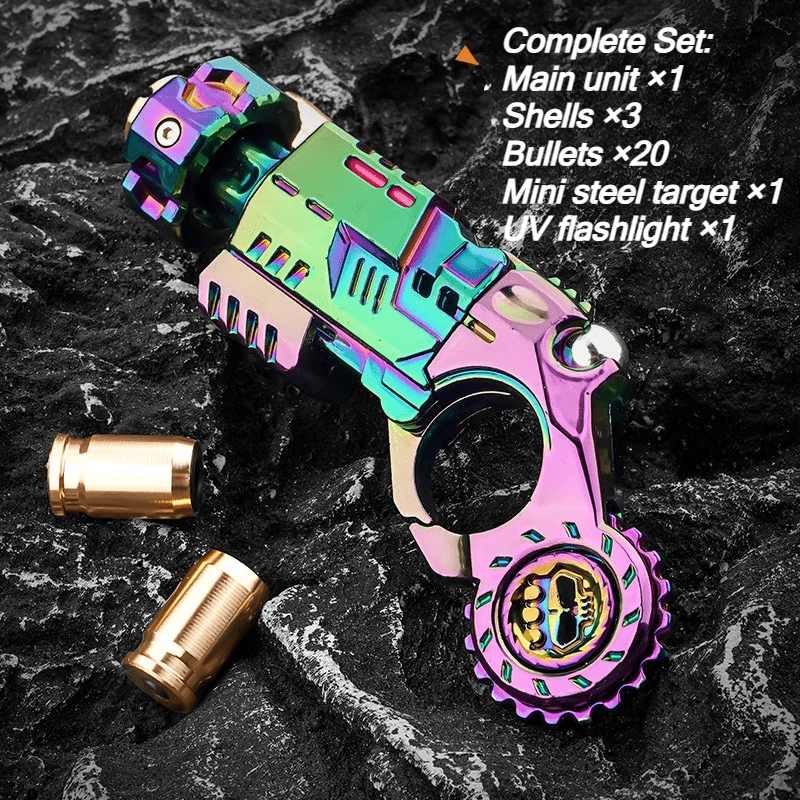 COSSIFY Brand Premium Quality 26pcs Set Alloy Stress Relief Toys Adult Gun: Stress-Relieving EDC Spinner, Cool Stress-Relief Ring, Enhances Focus Ideal For Office, Gaming, Travel Perfect Choice For Adult Gifts, Holiday Gifts, Men'S Gifts