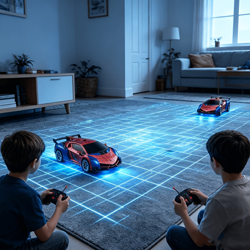 Remote Control Car, One-Button Transform Robot Spider Transformer Toy Car with Cool LED Headlights, 2.4Ghz 1:18 Scale, 360 Degree Rotation Drift, Christmas Birthday Gift for Boys And Girls