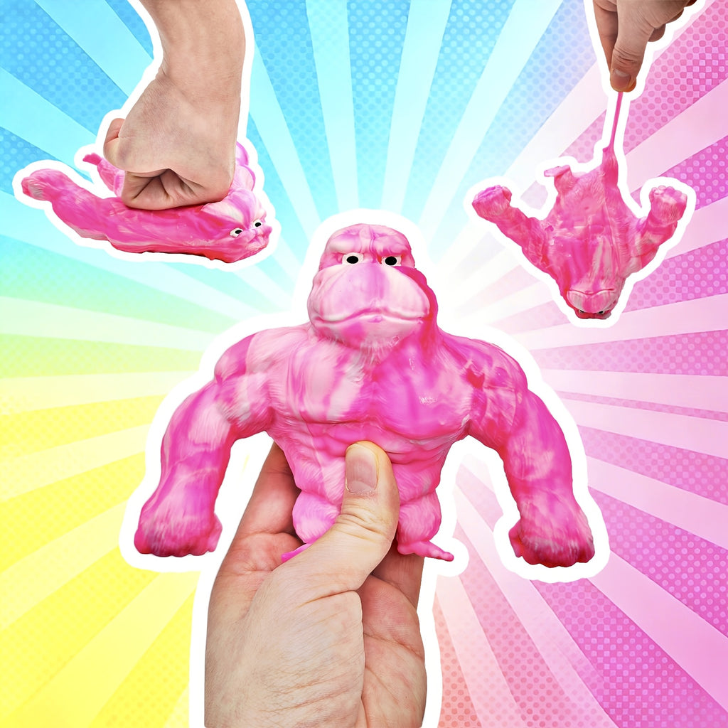 [Christmas, Halloween, Easter] Super Stretchy Gorilla Fidget Toy, Squeeze Monkeys Stretchy Monkey- Original Sensory/Fidget Collectible Toys Holiday Party Gifts, Christmas, Halloween, Easter Basket Stuffing.The Filling Material Is PVA Sponge, Not Sand