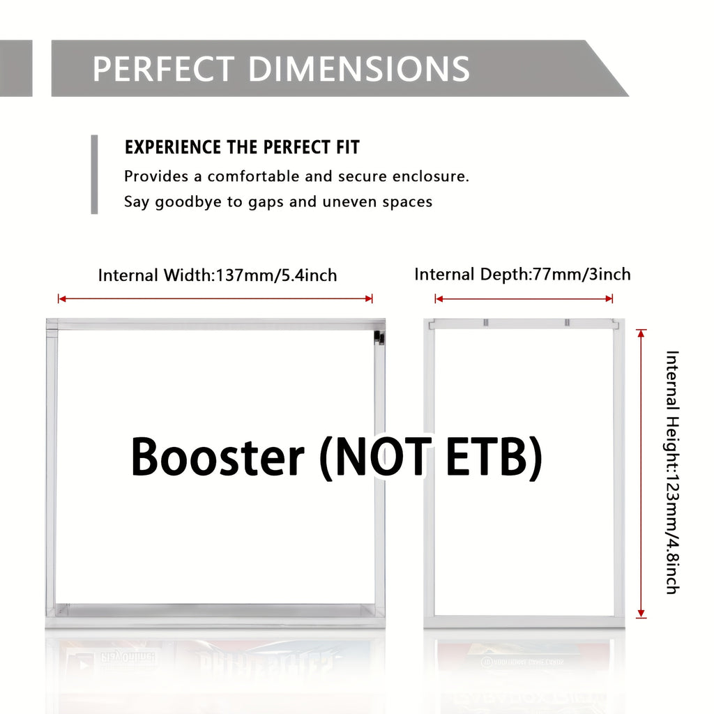 3/4/6pcs Magnetic Booster Box Acrylic Display Case 5.8"Lx3.5"Dx5.3"H (NOT For ETB) Thick Protective Acrylic Case Storage Box For Card Collector