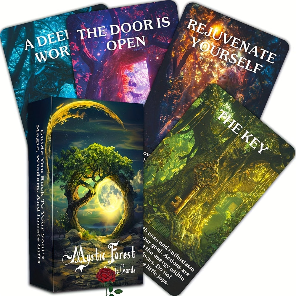 Oracle Cards from The Enigmatic Magic Forest Serve As a Mystical Guide And Source of Inspiration for Those Exploring The Realm of Natural Magic, Especially for Novice Tarot Readers