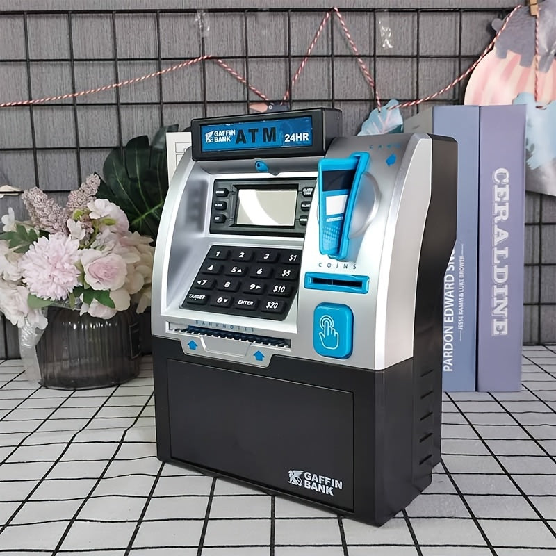 Electronic Money Bank with Debit Card And Cash Scanning Function - Coin And Bill Slot, Balance Calculator, Digital Safe, Combining Savings Security Device And ATM Function