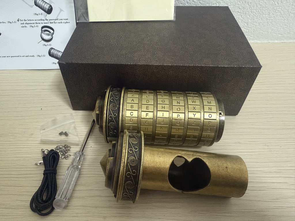 Retro Mini Combination Lock, Brain Teasers, Boxed Puzzles, Creative Puzzle Gift Sets, Puzzle Games, Fun, Creative, And Romantic, Birthday Gifts, Combination Lock Wedding Gifts, Valentine's Day Gifts, Escape Room Props, Christmas Gifts