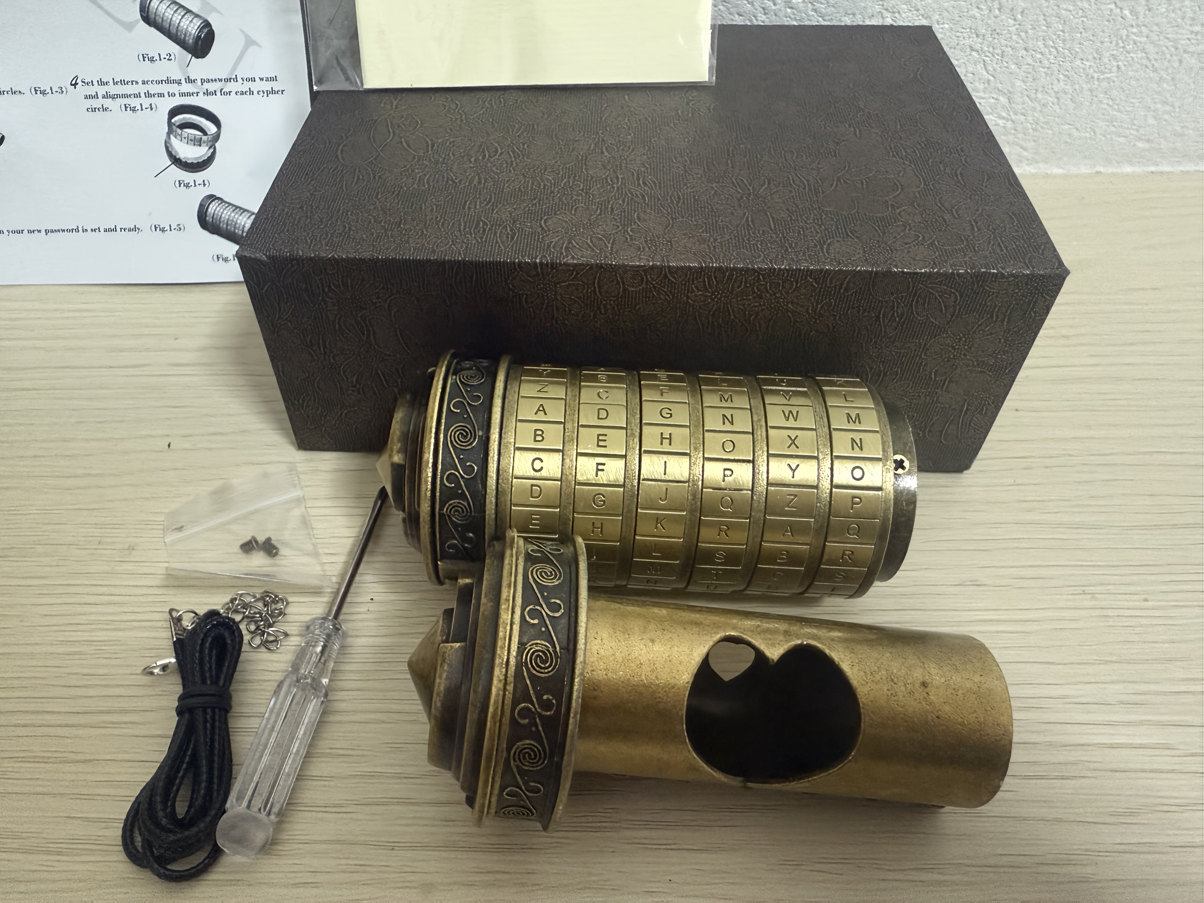 Retro Mini Combination Lock, Brain Teasers, Boxed Puzzles, Creative Puzzle Gift Sets, Puzzle Games, Fun, Creative, And Romantic, Birthday Gifts, Combination Lock Wedding Gifts, Valentine's Day Gifts, Escape Room Props, Christmas Gifts