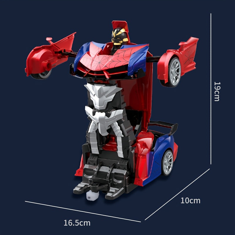 Transforming Remote Control Car Robot, R/C Car Toy, One-Button Deformation, Children's Day Gifts, 1:18 Scale 360°Rotating Drifting, Toys Suitable for Kids Over 3+ Years Old, Educational Toy, Birthday
