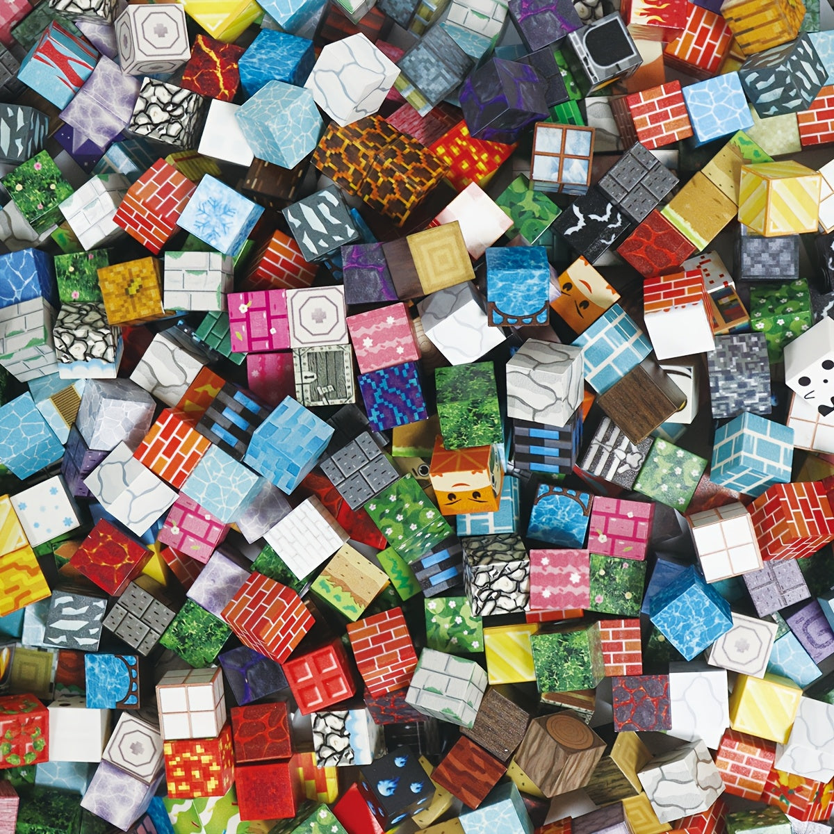 JXJ Magnetic Blocks-50/100/200/300pcs Random Pattern Magnetic Blocks-Build Magnet, Magnetic Toys for Boys & Girls, Cubes Construction Toys, Perfect Gift for Halloween, Thanksgiving, And Christmas, Easter, Birthday Gifts