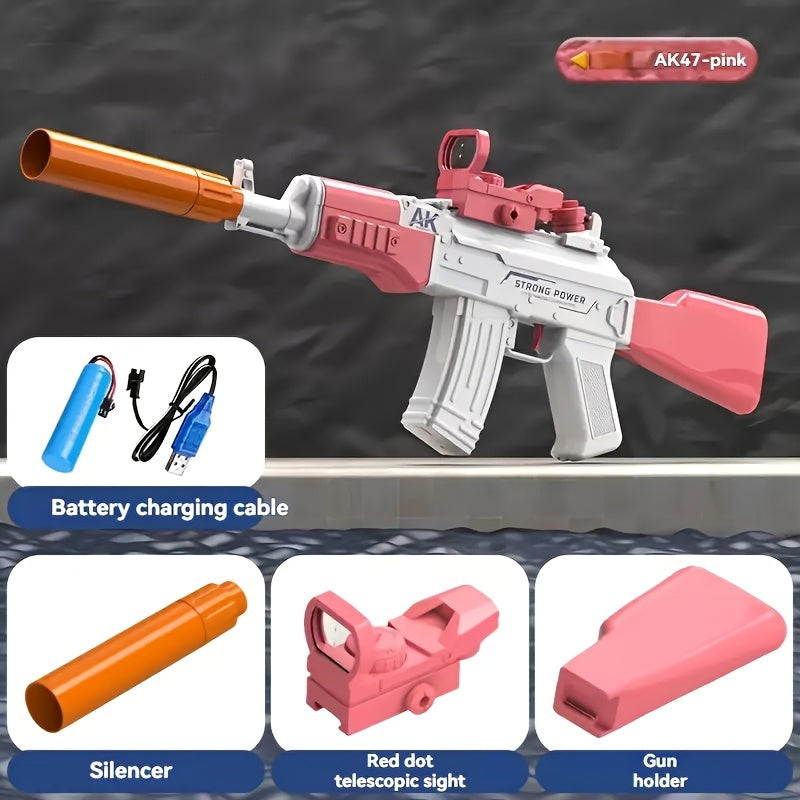 2025 Popular Automatic Electric Water Gun High-capacity Sprayer with Ultra Long Shooting Range, Suitable for Swimming Pool Accessories for Adults And Children, Outdoor Entertainment