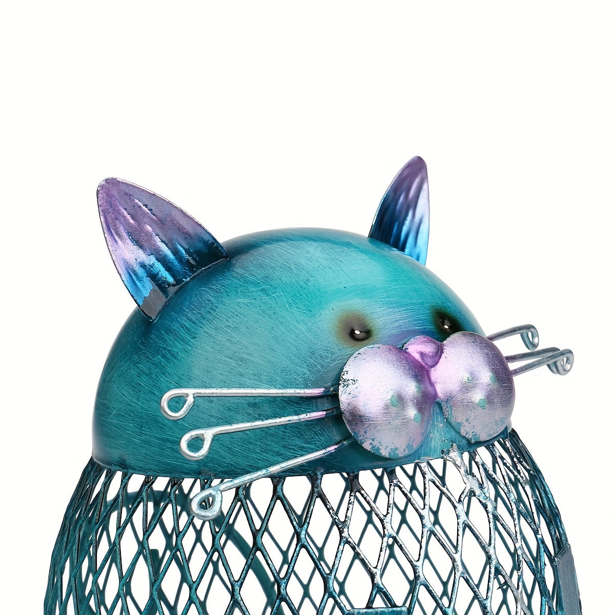 Whimsical Cat Coin Piggy Bank - Ceramic Animal Figurine with Removable Bottom Lid, Adorable Cat-Themed Gift for Feline Fans, Perfect Home Decor for Living Room, Bookshelf, and Office, Ideal Birthday, Halloween, and Christmas Present