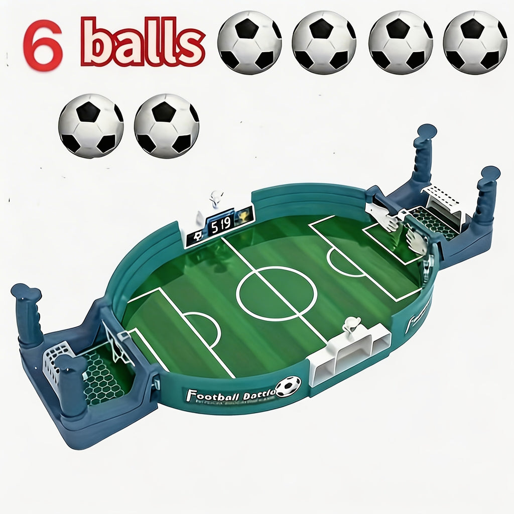 Kids' Portable Table Football Game Set, Parent-Child Versus Football Toy, 2-Player Competitive Puzzle Table Game, Durable PP Material, Independent Tabletop Design, Indoor Family Game, Kids' Party Toy, Christmas, Thanksgiving Gift, Soccer Board Game