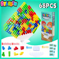 16/20/34/50/68pcs of Enjoyable Balanced Stacking Blocks, Perfect Gifts for Birthdays, Christmas, Or Halloween for Kids, Adults, And Family Groups - Enhance Balance And Coordination Abilities While Fostering Strategic Thinking