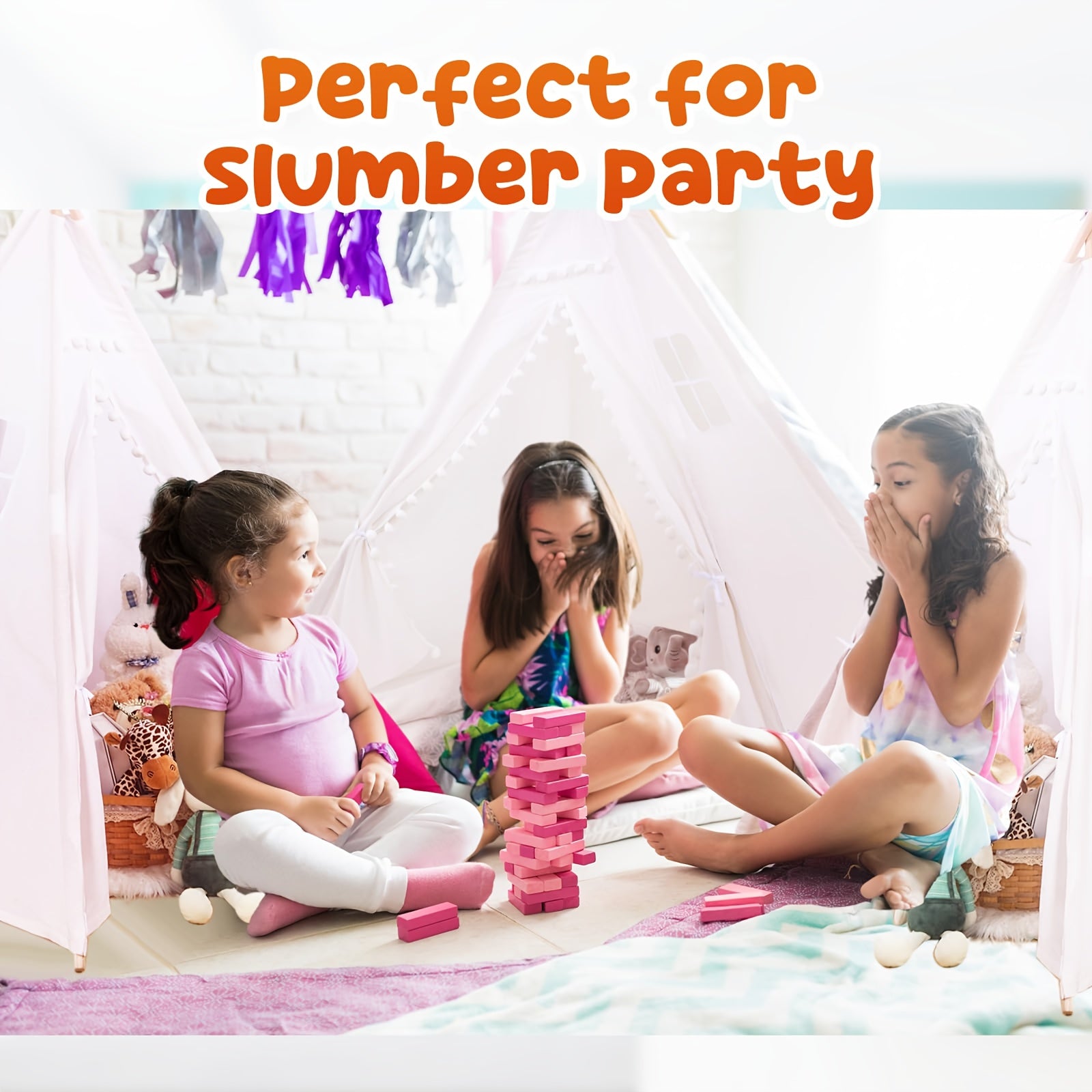 Teepee Tent, Indoor/Outdoor Play Tent Suitable for Nordic Conical Family Princess Small House, Washable Tent for Birthdays And Holidays, Christmas And Halloween (Without Padding)