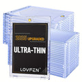 25/50/100/200/400 Magnetic Card Holders, Ultra-thin Premium 35-point Card Holder Touch Card Protector Hard Plastic Magic Box, Suitable for Sports, Baseball, and Collectible Cards