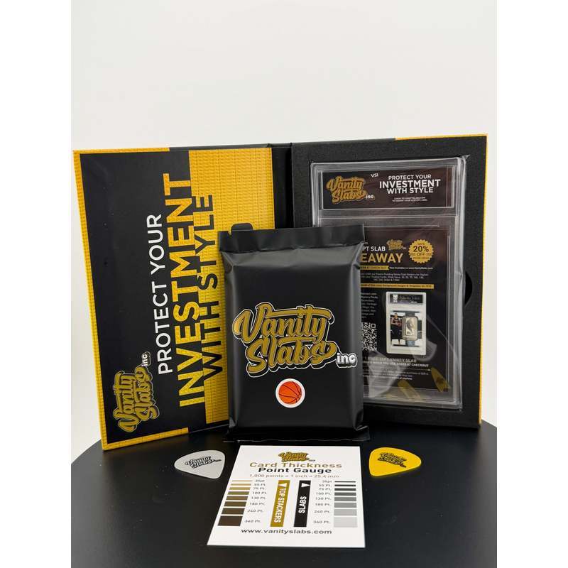 Panini Basketball Mystery Hit Single Slab – Slabbed Basketball Card in Display Case | Rookies, Stars, Autographs or Inserts Guaranteed! | Perfect Giftable for Kids & Collectors