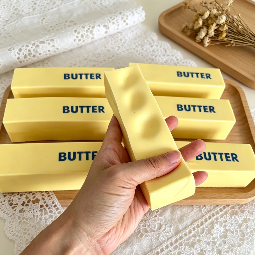 Simulated Butter Squishy Toys, Super Slow Rebound Fidget Toy for Relax, Work Decompression, Super Wet, Perfect for Daily & Party Gift.