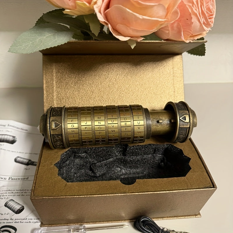 Retro Mini Combination Lock, Brain Teasers, Boxed Puzzles, Creative Puzzle Gift Sets, Puzzle Games, Fun, Creative, And Romantic, Birthday Gifts, Combination Lock Wedding Gifts, Valentine's Day Gifts, Escape Room Props, Christmas Gifts