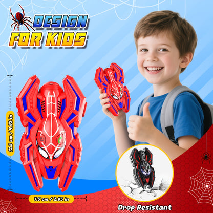 2 Packs Walkie Talkies for Kids, Spider 2-Way Radio Toys for 3 4 5 6 7 8 9 10 11 12 Boys Girls Valentine's Day Easter Back to School Halloween Christmas Birthday Thanksgiving Parent-Child Activities Gifts