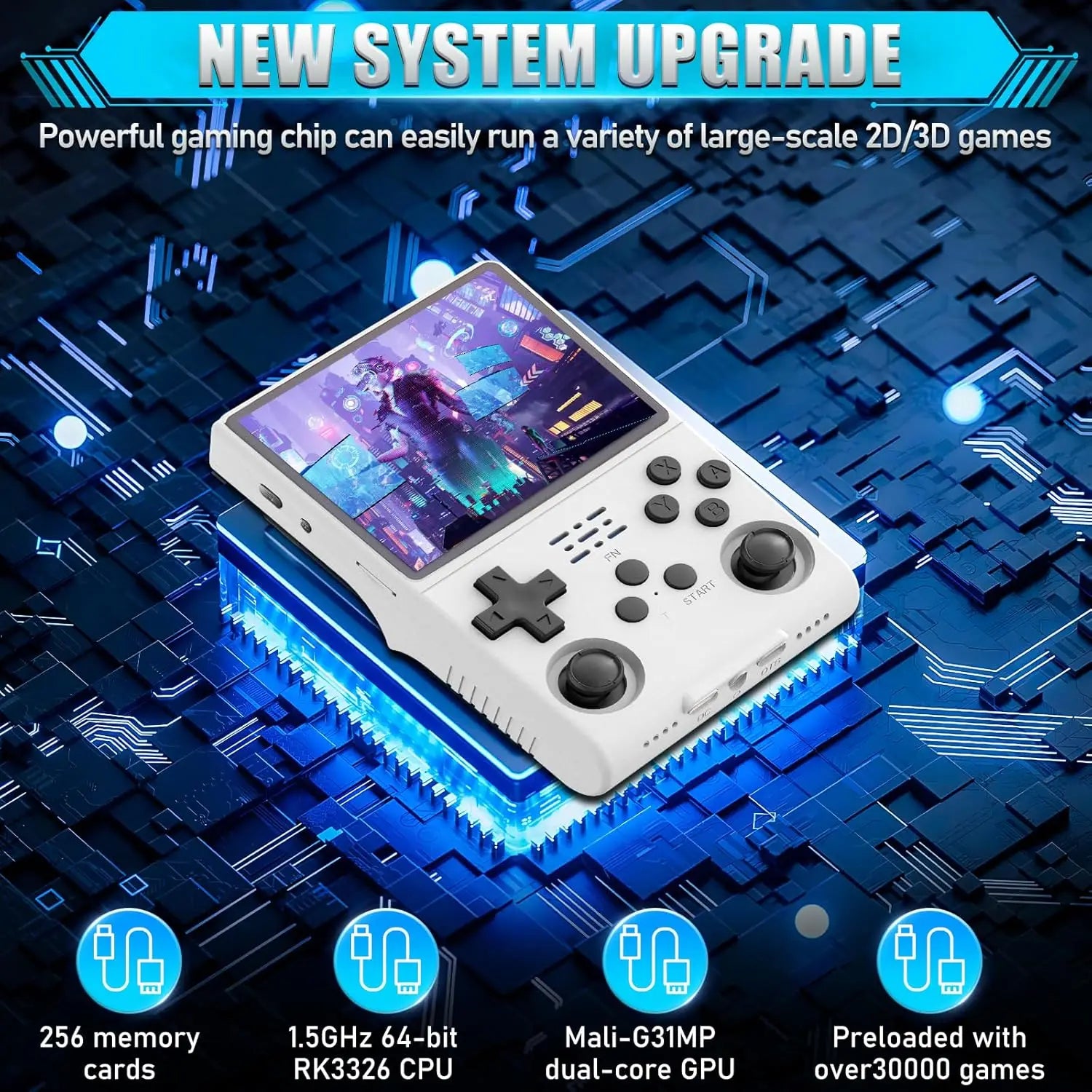Handheld Game Console R40S Pro – 15000 Preloaded Games Retro Emulator Wi-Fi