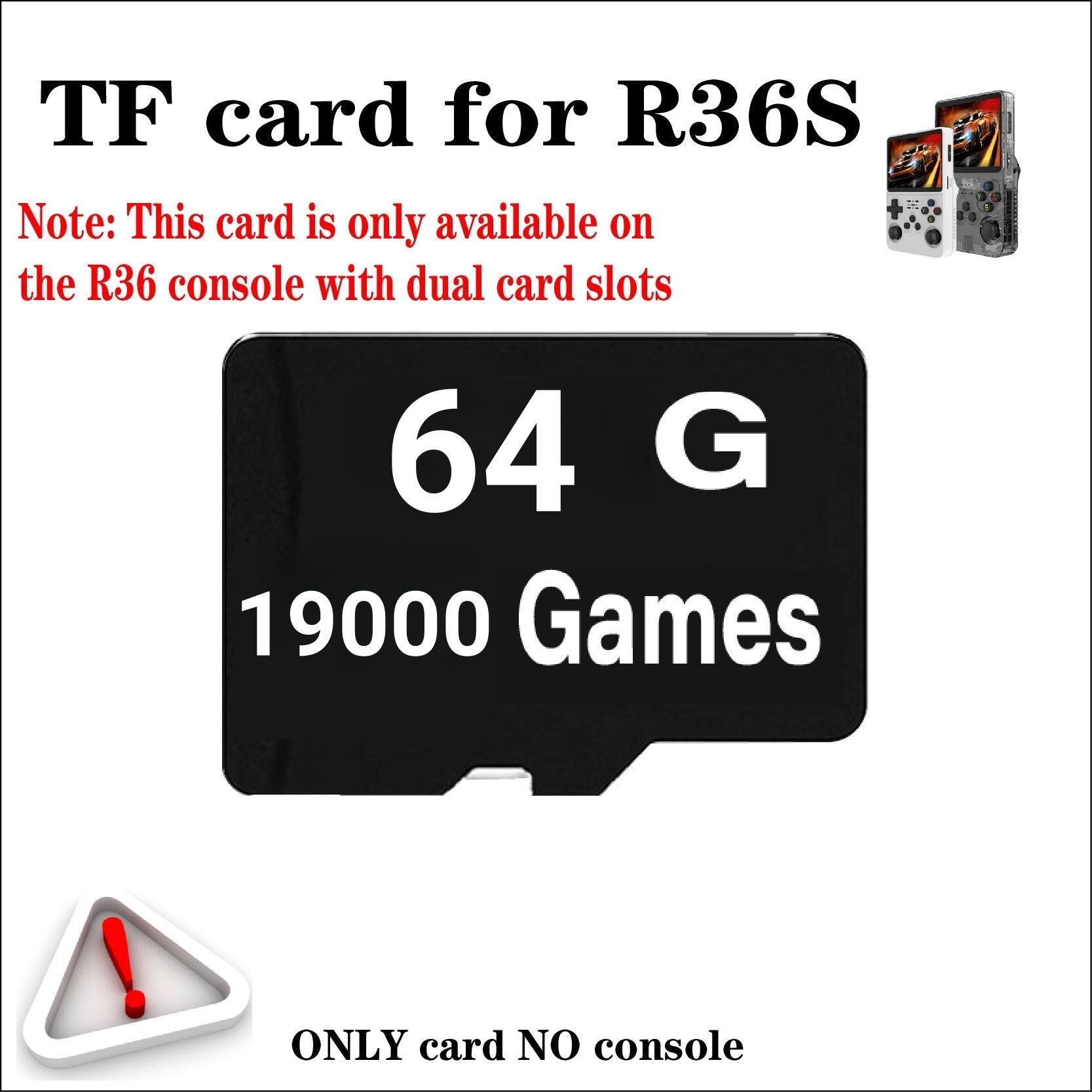 R36S Game Console Memory Card | TF Card 64GB to 512GB | Preloaded Games