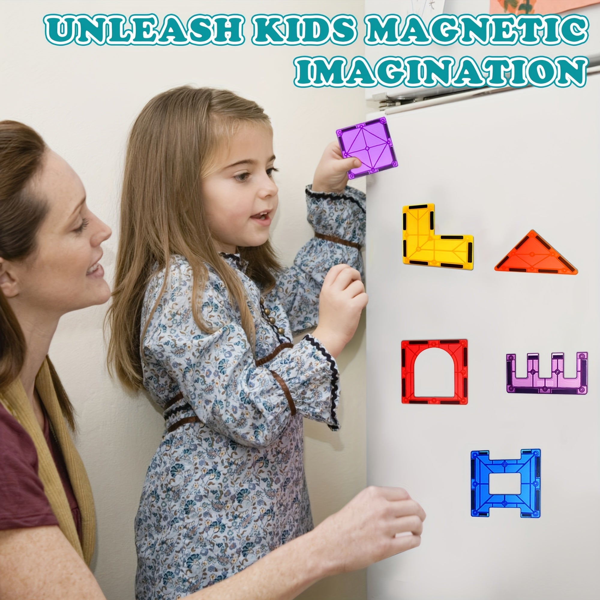 205/136/106/80pcs Magnetic Tiles Kids Toys, Magnet Building Tiles Clear Magnetic 3D Blocks, Creativity Beyond Imagination, Inspirational, Recreational, Educational Conventional, STEM Sensory Educational Toys, Birthday Christmas Gift For Kids Boys Gi