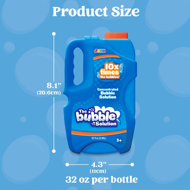 JOYFY 32oz Bubble Solution Refills, Bubble Concentrated Solution Suitable for Bubble Machines, Blowers, Wands, Blowers, Easter Party Packs, Party Activities, Suitable for Parks, Weddings