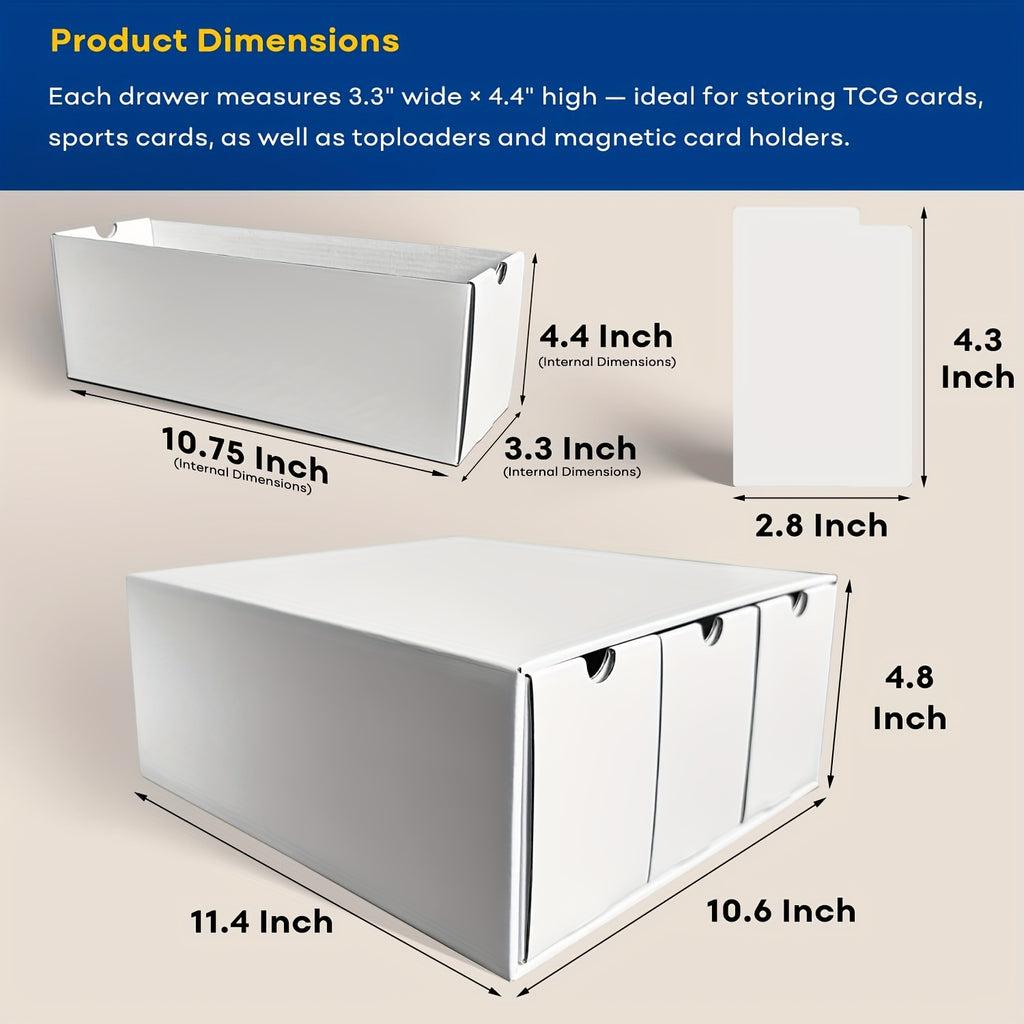 Trading Card Storage Box, Cards Storage Box With 80 Dividers, Card Boxes For Sports Card, Baseball, TCG, Playing Cards, Plastic Protector For Card, 12 Drawer