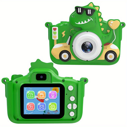 Children's Cartoon Camera Toy, 1080P High-definition Video, 6 Photo Modes, 32G Memory, Perfect Gift for 3-12 Year Old Children's Birthdays, Holidays, And Christmas.