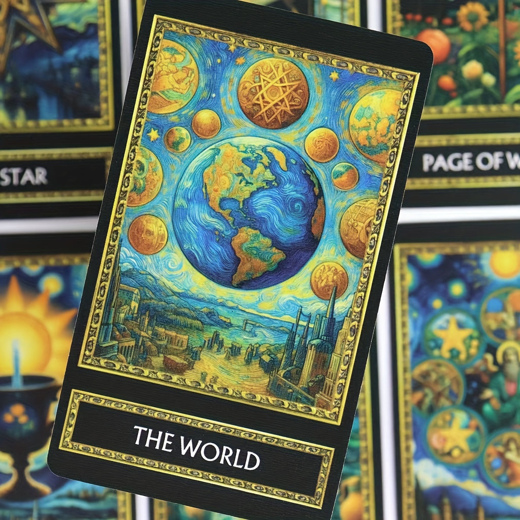 Van Gogh - a Deck of 78 Cards, a Game Inspired by Art, Made with High-Quality Paper, a Traditional Tool for Divination, Appropriate for Adults And Teenagers Aged 14 And Older