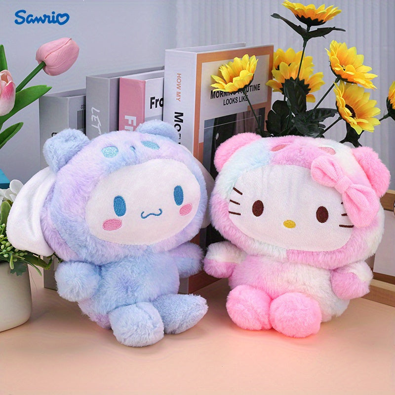 1pc Sanrio Hello Kitty, Kuromi, Melody, Cinnamoroll Cute Cartoon Delicate Girly Plush Stuffed Doll Stress-Relieving Toy, Birthday And Festival Gift