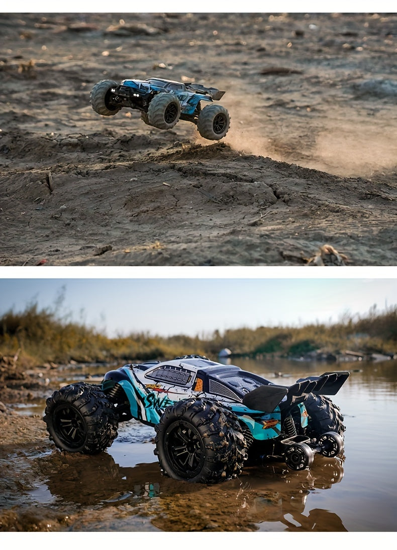 Brushless High-speed Off-road Vehicle, 70KM/ H, Carbon Brush Motor 40KM/ H, 1:16 High-speed Off-road Vehicle, Suitable as a Christmas Birthday Gift