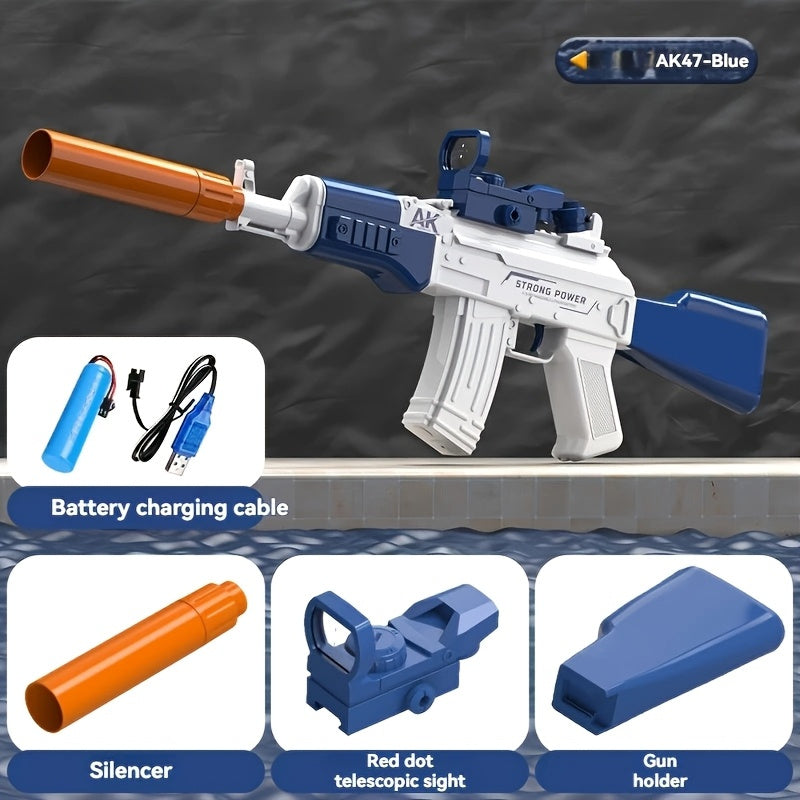2025 Popular Automatic Electric Water Gun High-capacity Sprayer with Ultra Long Shooting Range, Suitable for Swimming Pool Accessories for Adults And Children, Outdoor Entertainment