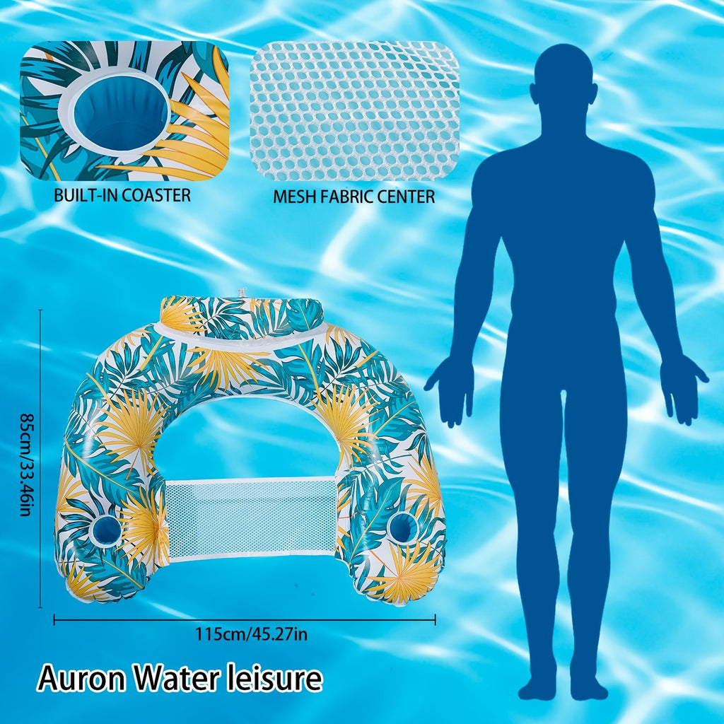 Inflatable Pool Noodle Chair, 3 Packs Stripes Design Pool Floats Noodle Sling Floatie, Swimming Party Floating Chair for Adult Party Summer Water Fun, Pool Deals