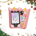 Kids Phone Toys, Touchscreen HD Dual Camera Cell Phone for Kids with 25 Games, Birthday Gifts Dinosaur Play Phone for Boys 3-10, Travel Toy with 8GB SD Card Easter Day Halloween Christmas Gift