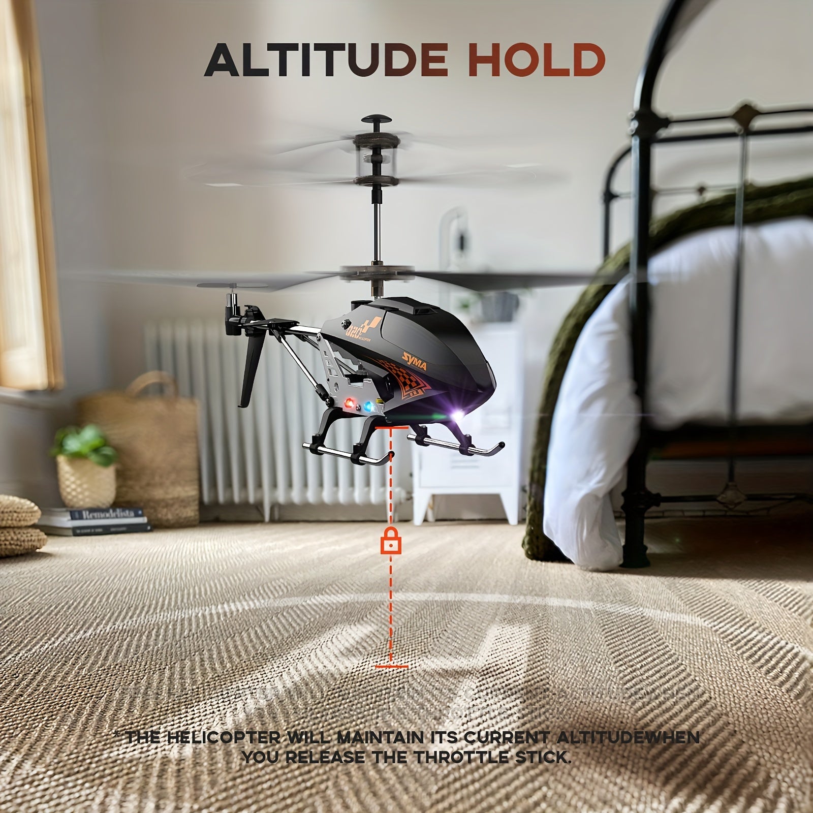 [Valentine's Day Gifts] SYMA Remote Controlled Helicopter Q20 RC Drone Aircraft with Altitude Hold, One Key Take Off/Landing, Indoor Flying UFO for Beginner, Kids Toys for Boys Girls 8 to 12 Years, Valentine's Day Gifts for Kids