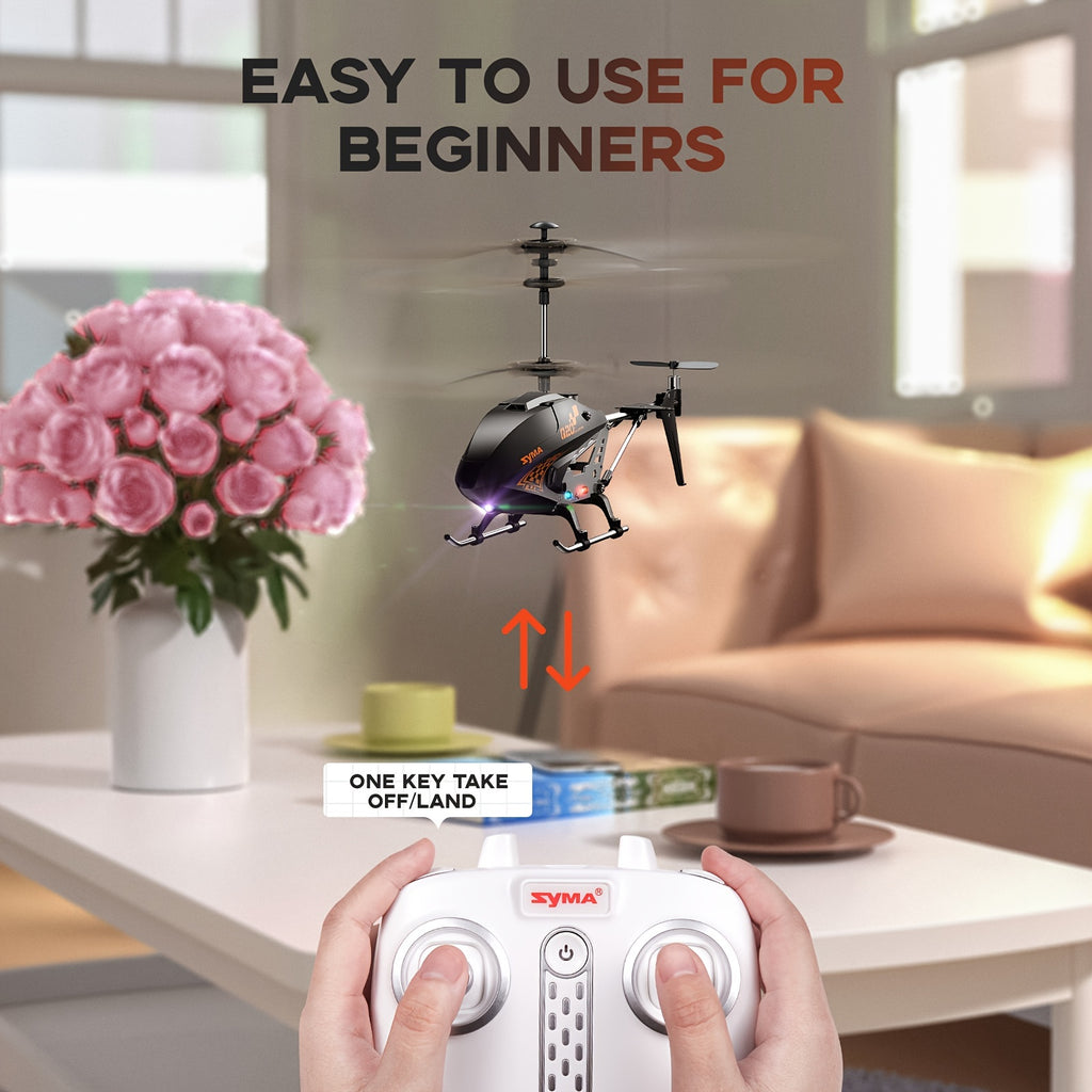 [Valentine's Day Gifts] SYMA Remote Controlled Helicopter Q20 RC Drone Aircraft with Altitude Hold, One Key Take Off/Landing, Indoor Flying UFO for Beginner, Kids Toys for Boys Girls 8 to 12 Years, Valentine's Day Gifts for Kids