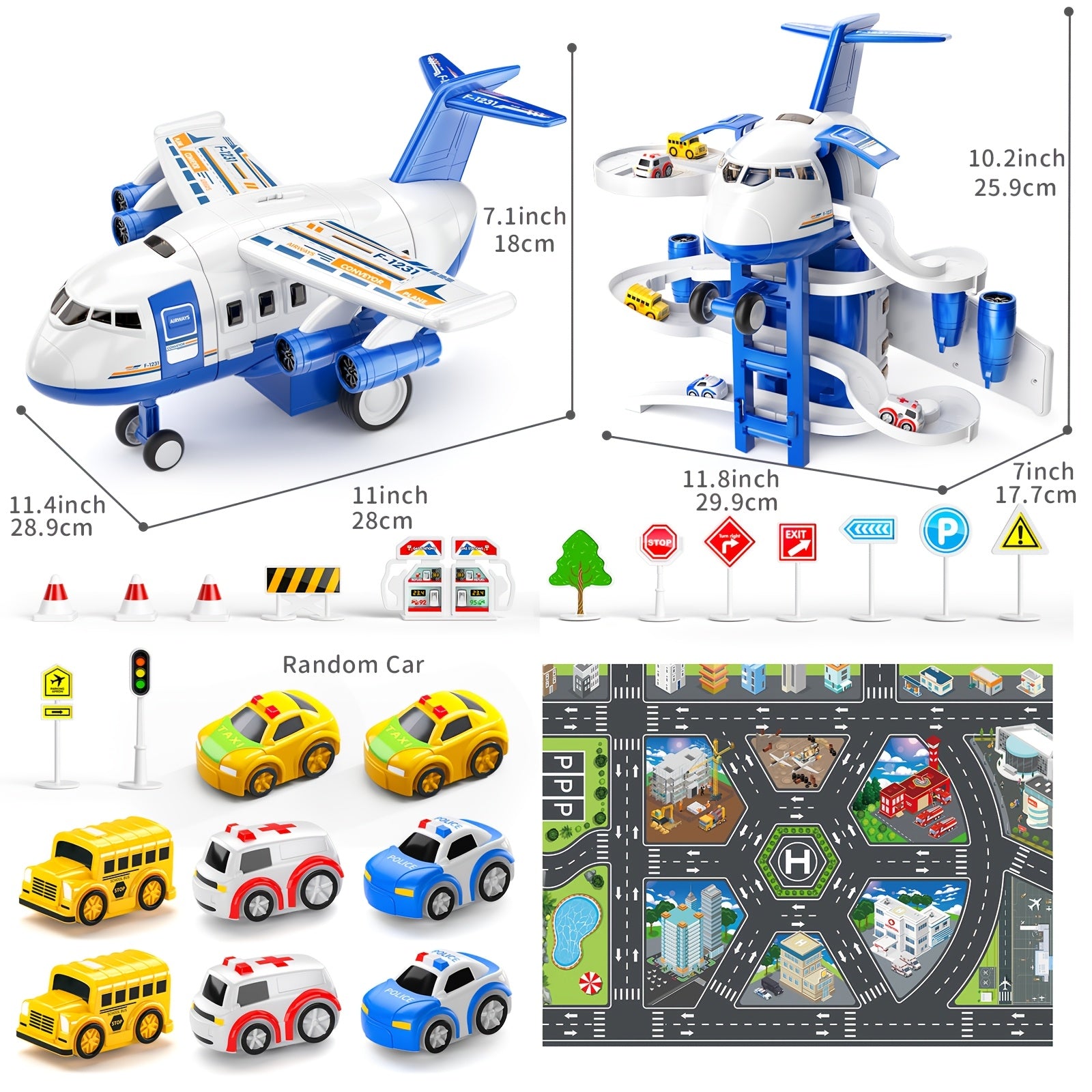 Home Kids Airplane Car Toys Simulation Inertia Aircraft Music Stroy With Light Passenger Plane Diecasts Kids Educational Toy