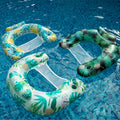 Inflatable Pool Noodle Chair, 3 Packs Stripes Design Pool Floats Noodle Sling Floatie, Swimming Party Floating Chair for Adult Party Summer Water Fun, Pool Deals